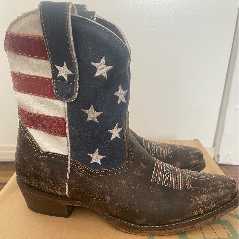 Roper American Flag Shorty Boots